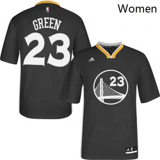 Womens Adidas Golden State Warriors 23 Draymond Green Authentic Black Alternate NBA Jersey